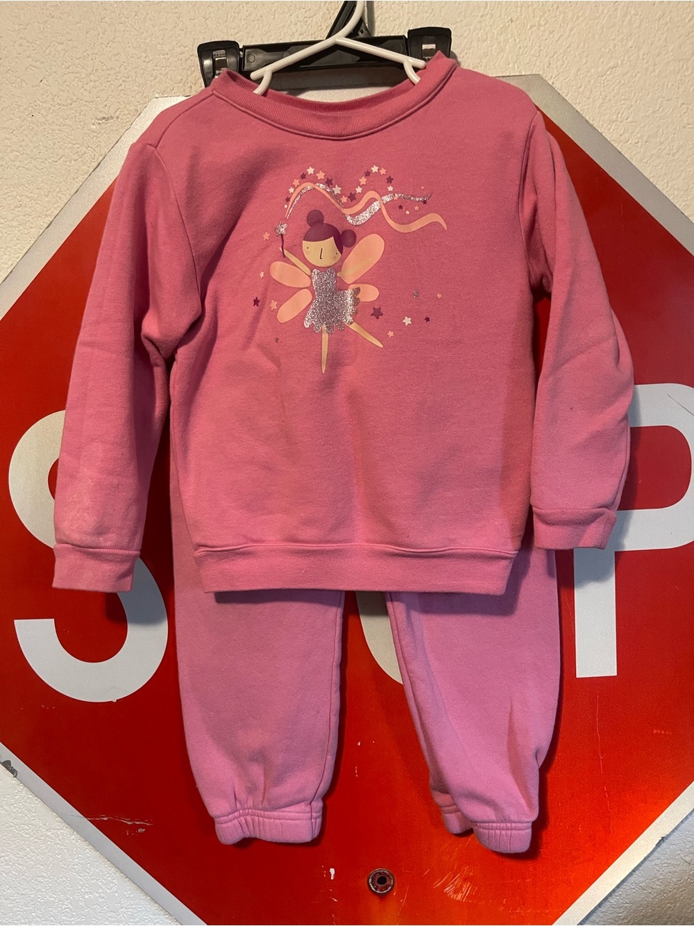 Garanimals Pink Fairy Sweatshirt & Jogger Pajama Set